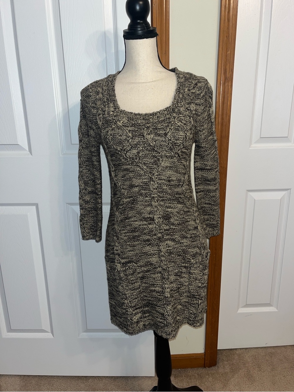 J.J.Basics Brown Sweater Dress